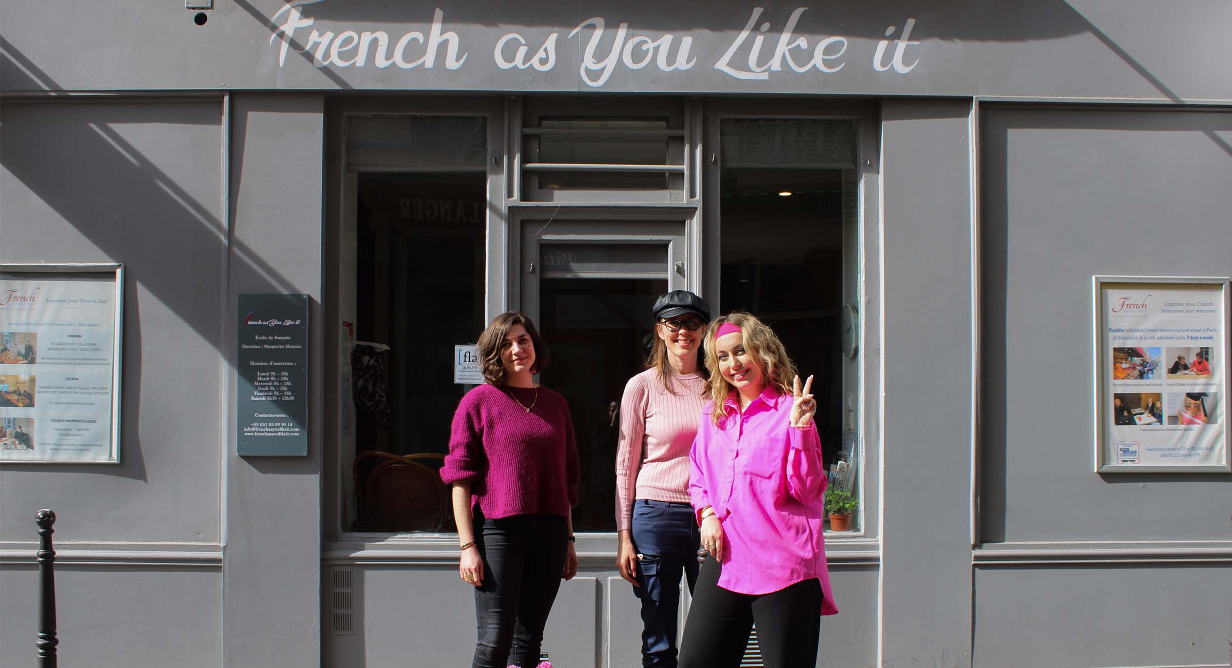 Students learning French with French As You Like It in the Marais, Paris
