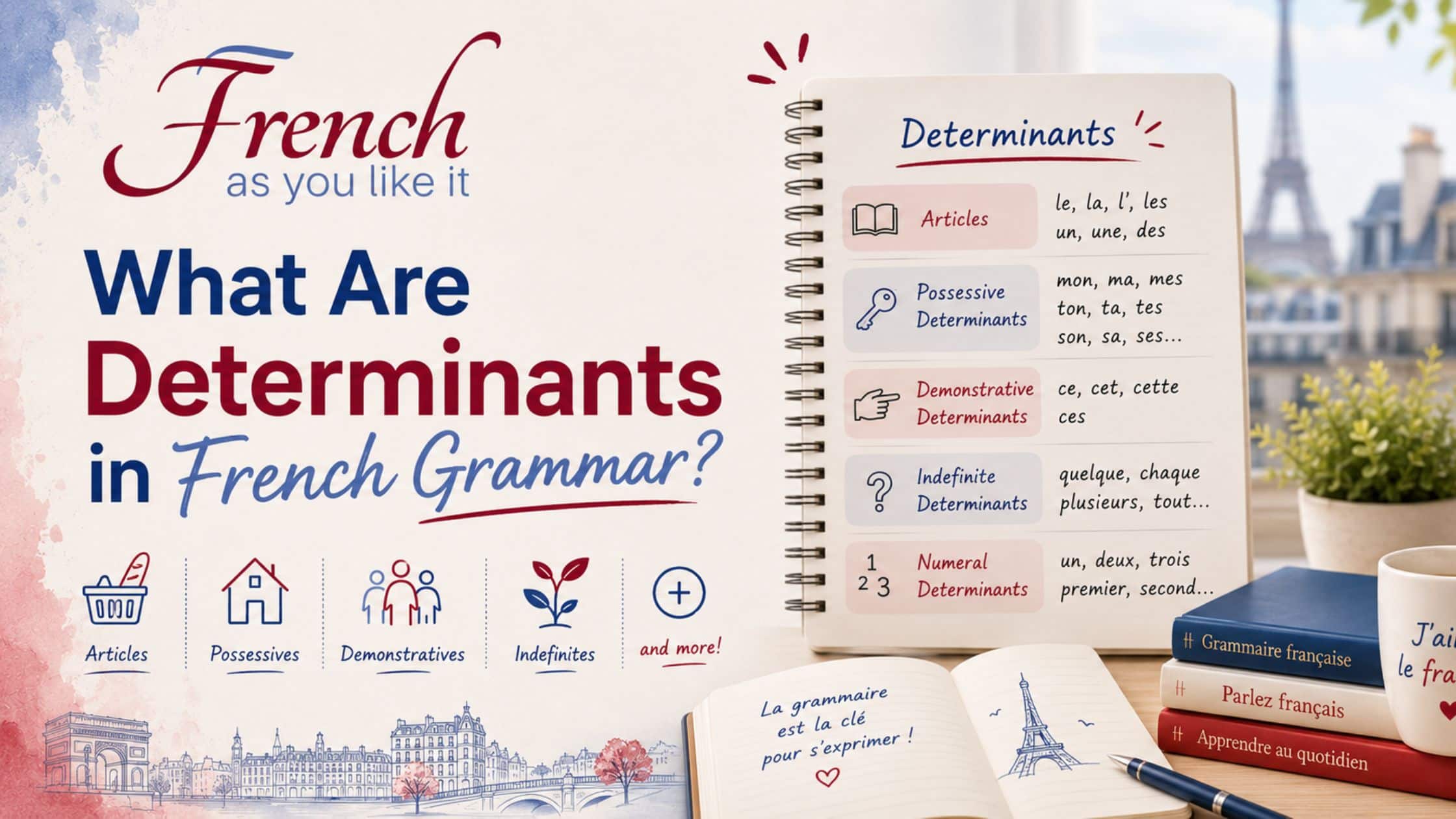 Know What Are the Determinants in French Grammar
